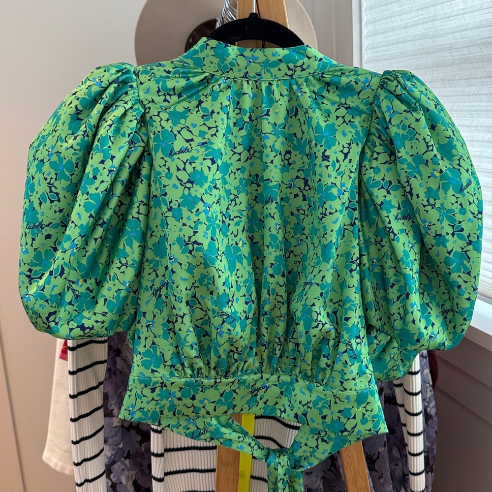 SET TOP and BOTTOM Elegant Green Maxi Dress